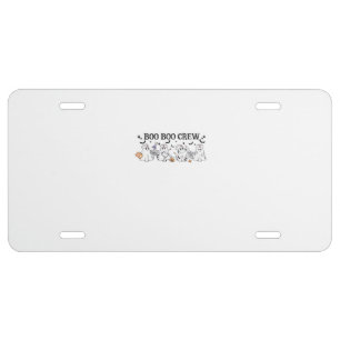 boo Boo Crew Halloween Classic T-Shirt License Plate