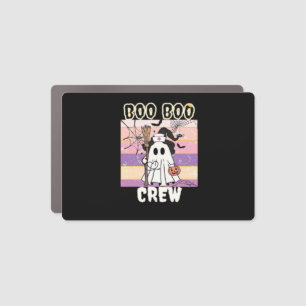 Boo Boo Crew Halloween Ghost Nurse Essential T-Shi Car Magnet