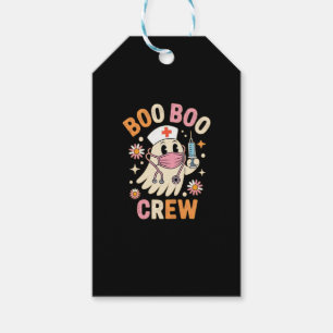 Boo Boo Crew Halloween Ghost Nurse Essential T-Shi Gift Tags