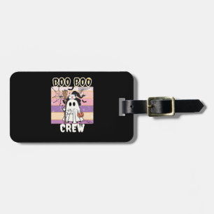 Boo Boo Crew Halloween Ghost Nurse Essential T-Shi Luggage Tag