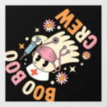 Boo Boo Crew Halloween Ghost Nurse Essential T-Shi Wall Decal