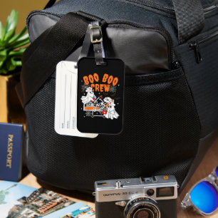 Boo Boo Crew Halloween Ghost Nurse Luggage Tag