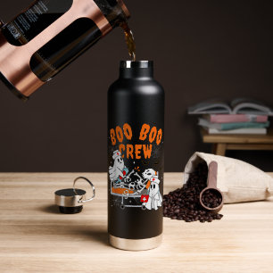 Boo Boo Crew Halloween Ghost Nurse Water Bottle