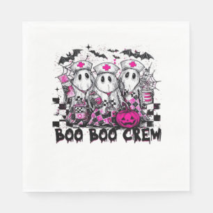 Boo Boo Crew Halloween Nurse Classic T-Shirt Napkins