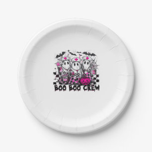 Boo Boo Crew Halloween Nurse Classic T-Shirt Paper Plates