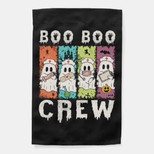 Boo Boo Crew Halloween Nurse Garden Flag