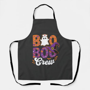 Boo Boo Crew Halloween Nurse Ghost Design Apron