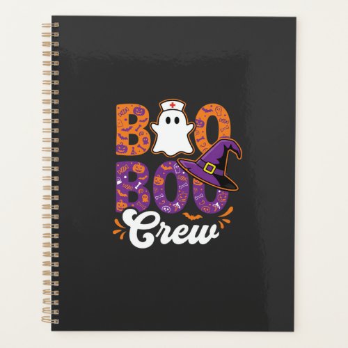 Boo Boo Crew Halloween Nurse Ghost Design Planner