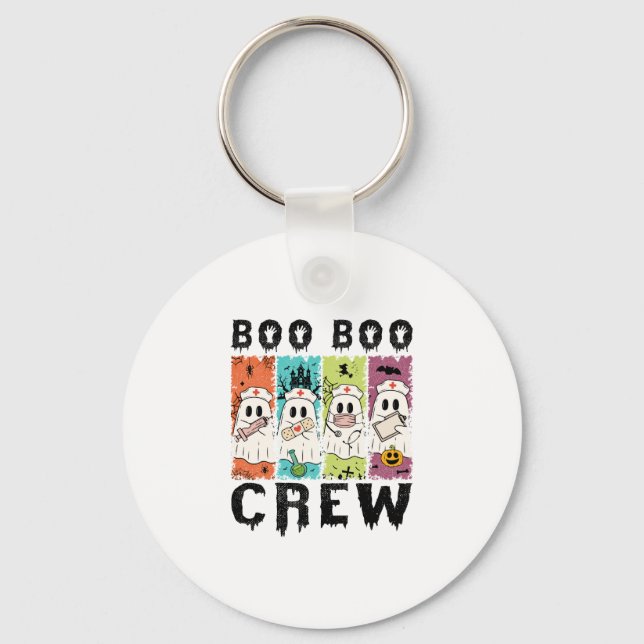Boo Boo Crew Halloween Nurse Keychain (Front)