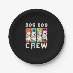 Boo Boo Crew Halloween Nurse Paper Plates