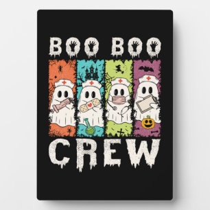 Boo Boo Crew Halloween Nurse Plaque