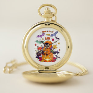 Boo Boo Crew Halloween Nurse Pocket Watch