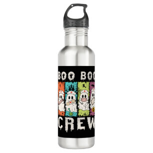 Boo Boo Crew Halloween Nurse Stainless Steel Water Bottle