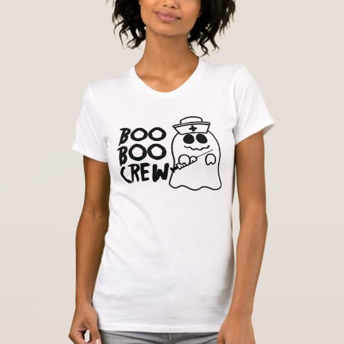 Boo Boo Crew Halloween Nurse T_Shirt