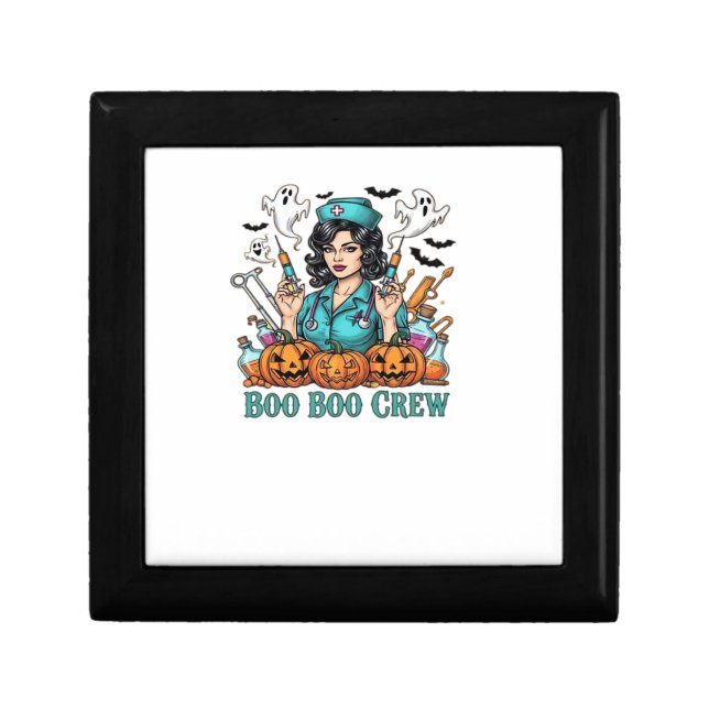 Boo Boo Crew Halloween Nurse with Syringes and Pum Gift Box (Front)