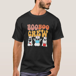 Boo Boo Crew Nurse And Doctor Ghosts Halloween Wom T-Shirt