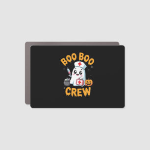 Boo Boo Crew Nurse Cute Ghost Halloween Nursing Es Car Magnet