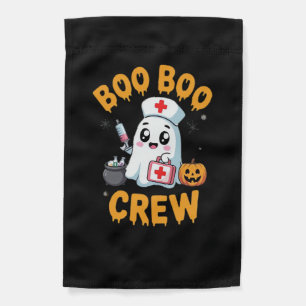 Boo Boo Crew Nurse Cute Ghost Halloween Nursing Es Garden Flag