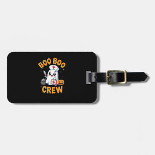 Boo Boo Crew Nurse Cute Ghost Halloween Nursing Es Luggage Tag