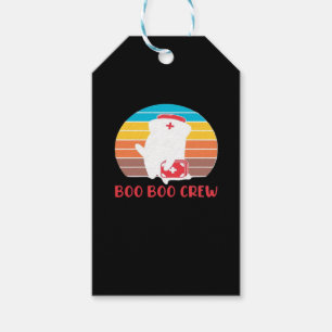 Boo Boo Crew Nurse Funny Ghost Halloween Classic T Gift Tags