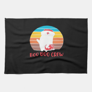 Boo Boo Crew Nurse Funny Ghost Halloween Classic T Kitchen Towel