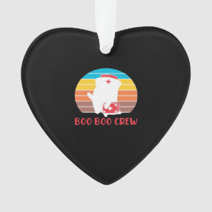 Boo Boo Crew Nurse Funny Ghost Halloween Classic T Ornament