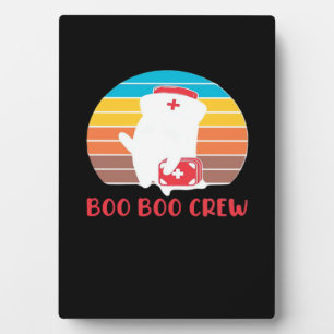 Boo Boo Crew Nurse Funny Ghost Halloween Classic T Plaque