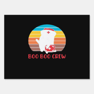 Boo Boo Crew Nurse Funny Ghost Halloween Classic T Sign