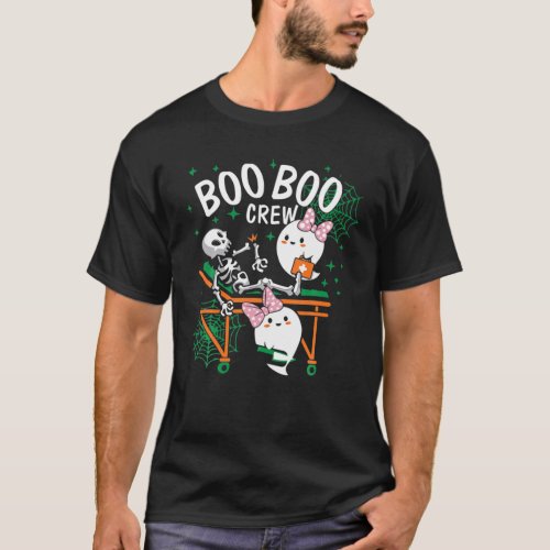 Boo Boo Crew Nurse Funny Halloween Costume Fun Gif T_Shirt