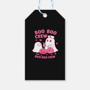 Boo Boo Crew Nurse Funny Halloween Ghost Nurse Gir Gift Tags