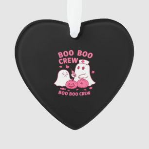 Boo Boo Crew Nurse Funny Halloween Ghost Nurse Gir Ornament