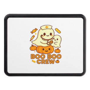 Boo Boo Crew Nurse Ghost Classic T-Shirt Hitch Cover
