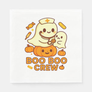Boo Boo Crew Nurse Ghost Classic T-Shirt Napkins