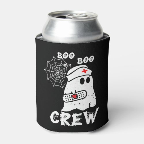 Boo Boo Crew Nurse Ghost Funny Halloween Costume G Can Cooler