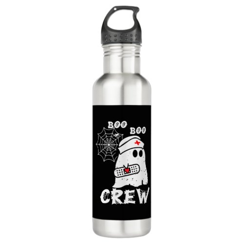 Boo Boo Crew Nurse Ghost Funny Halloween Costume G Stainless Steel Water Bottle