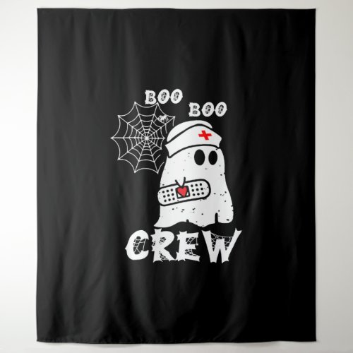 Boo Boo Crew Nurse Ghost Funny Halloween Costume G Tapestry