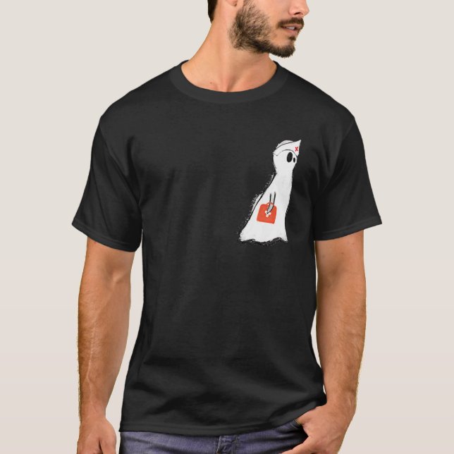 Boo Boo Crew Nurse Ghost  Halloween Artistic T-Shirt (Front)