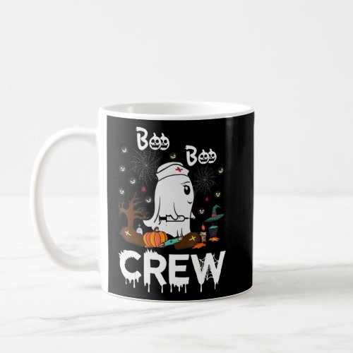 Boo Boo Crew Nurse Ghost  Halloween Costume  Coffee Mug