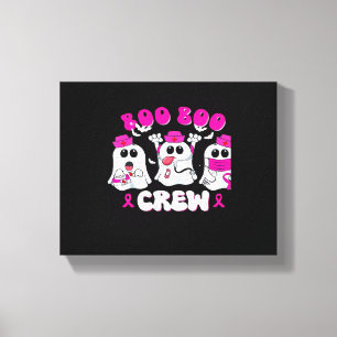 Boo Boo Crew Nurse Halloween Costume Ghost Breast Canvas Print