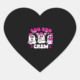 Boo Boo Crew Nurse Halloween Costume Ghost Breast Heart Sticker