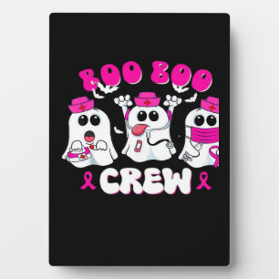 Boo Boo Crew Nurse Halloween Costume Ghost Breast Plaque