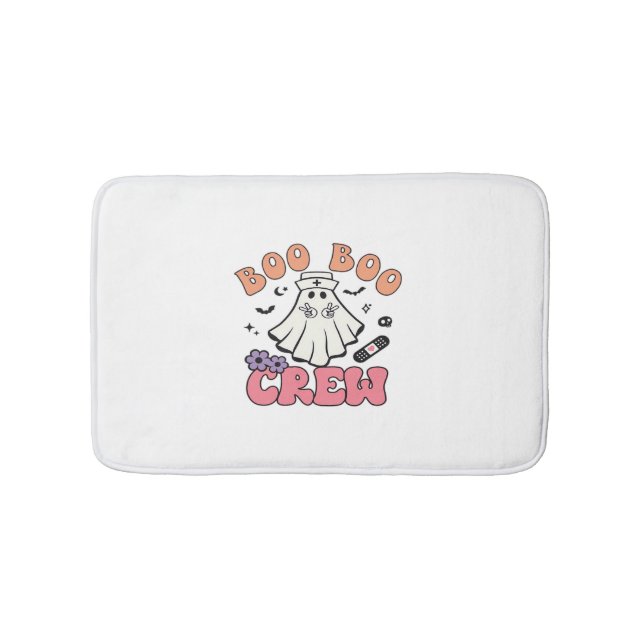 Boo Boo Crew Nurse Halloween Ghost Funny Classic T Bath Mat (Front)