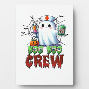 Boo Boo Crew Nurse Halloween Ghost Funny Classic T Plaque
