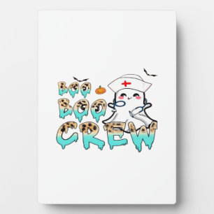 Boo Boo Crew Nurse Halloween Ghost Funny Classic T Plaque