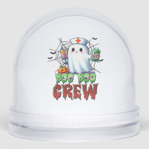 Boo Boo Crew Nurse Halloween Ghost Funny Classic T Snow Globe