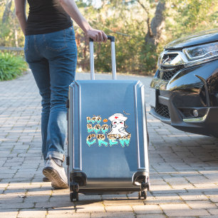 Boo Boo Crew Nurse Halloween Ghost Funny Classic T Sticker