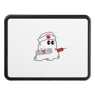 Boo Boo Crew Nurse Halloween Ghost Funny Oversized Hitch Cover
