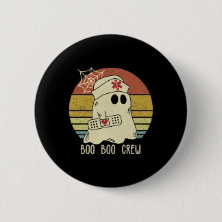 Boo Boo Crew Nurse Halloween Nurse For Women  Button