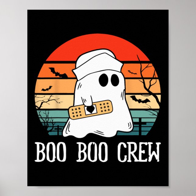 Boo Boo Crew Nurse Halloween Nurse For Women  Poster (Front)