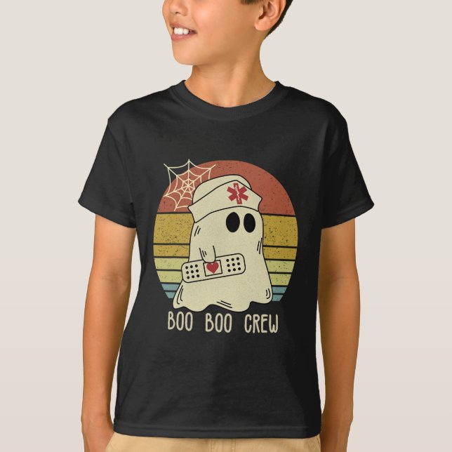 Boo Boo Crew Nurse Halloween Nurse For Women  T-Shirt (Front)